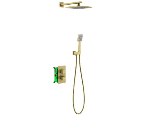 Душевая система Timo Petruma SX-5059/17SM с термостатом Золото матовое
