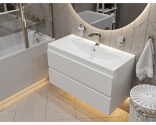 Раковина Paola Mario 100 Белая глянцевая