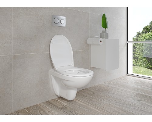 Комплект унитаза с инсталляцией Vitra Normus 9773B003-7202 с сиденьем и кнопкой смыва