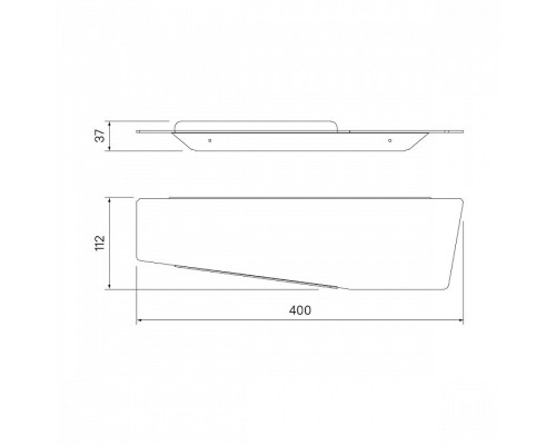 Полка Iddis Slide SLIBS00i44 Черная