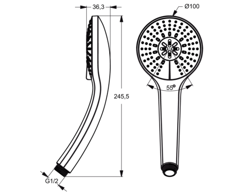Комплект смесителей Ideal Standard Alpha BD003AA Хром