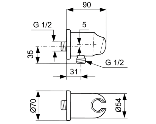 Комплект смесителей Ideal Standard Alpha BD003AA Хром