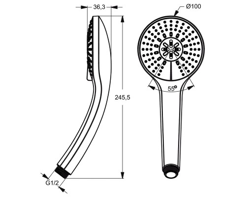 Комплект смесителей Ideal Standard Alpha BD003AA Хром