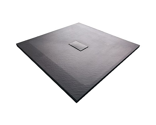 Душевой поддон из стеклопластика WasserKRAFT Elbe 100x100 74T19 Черный матовый