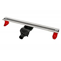 Душевой лоток BERGES SUPER Slim 700 матовый хром боковой