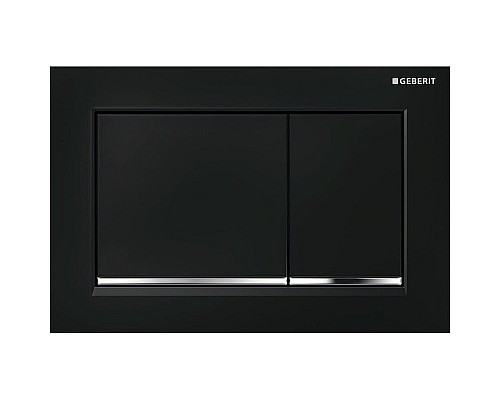 Клавиша смыва Geberit Omega 30 115.080.KM.1 Черная Хром глянцевый Клавиша смыва Geberit Omega 30 115.080.KM.1 Черная Хром глянцевый