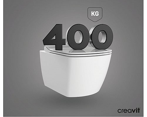 Унитаз биде Creavit Elegant EG321-00CB00E-0000 подвесной Белый без сиденья