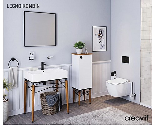 Унитаз биде Creavit Elegant EG321-00CB00E-0000 подвесной Белый без сиденья