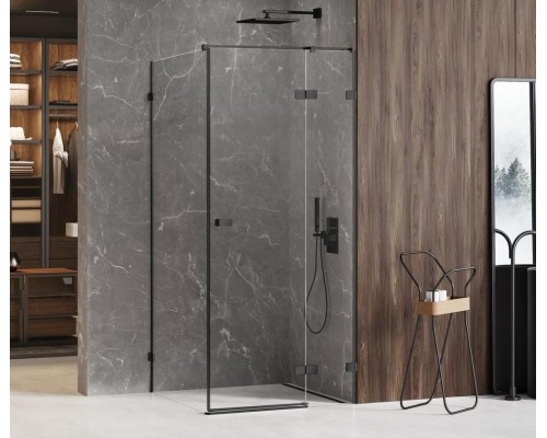 Душевое ограждение NEW TRENDY AVEXA BLACK 90x90x200 (черный)