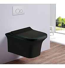 Унитаз подвесной ESBANO AZUL Matt Black ESUPAZULBM 510x355x310