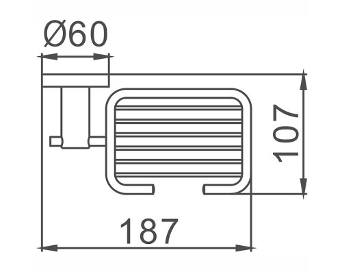 Мыльница Haiba HB8302-1 Нержавеющая сталь