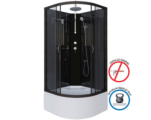 Душевая кабина Niagara Classic 90x90 NG-6508-14BKT без гидромассажа