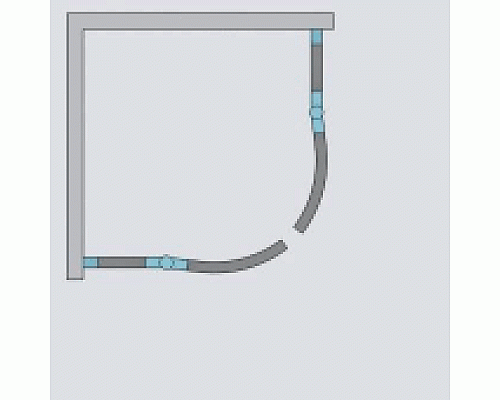 Дверь для душевого уголка Radaway Euphoria PDD 80x200 R профиль Хром стекло прозрачное