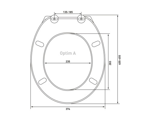 Сиденье для унитаза BERGES Optim A