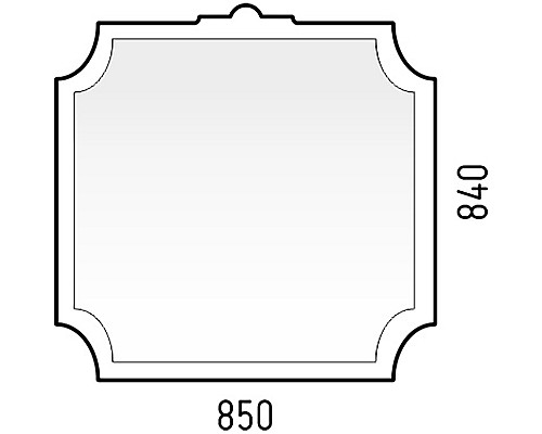Зеркало Corozo Манойр 85