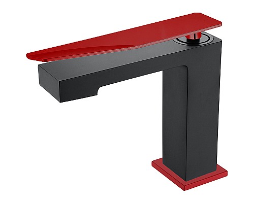 Смеситель для раковины Boheme Q 141-BR.2 Черный Красный