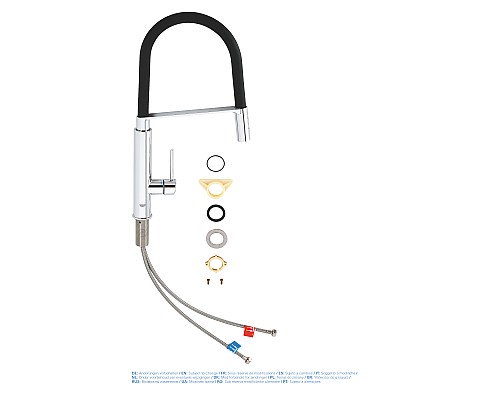 Смеситель Grohe для мойки с профессиональной лейкой 31491000