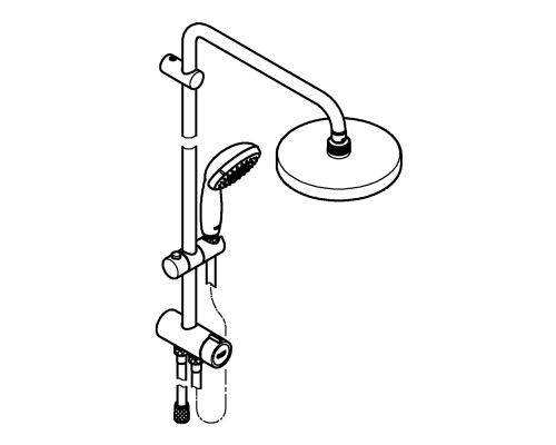 Душевая система Grohe с переключателем
