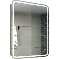 Зеркальный шкаф Relisan Angelica 600х800 с подсветкой Белый