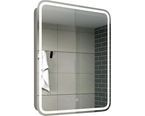 Зеркальный шкаф Relisan Angelica 600х800 с подсветкой Белый