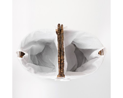 Корзина для белья WasserKRAFT Dill WB-611-L с крышкой Темно-коричневая