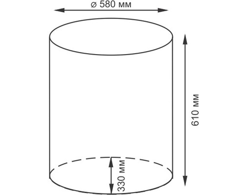 Корзина для белья WasserKRAFT Dill WB-611-L с крышкой Темно-коричневая