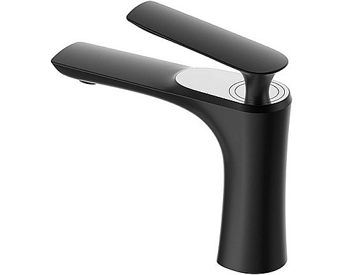 Смеситель для раковины Bravat F1390424BW-RUS Черный матовый