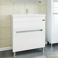 Тумба под раковину СанТа Лондон 70 2 ящика Белая