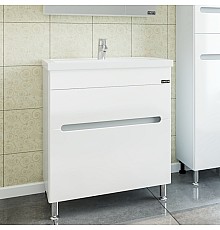 Тумба под раковину СанТа Лондон 70 2 ящика Белая