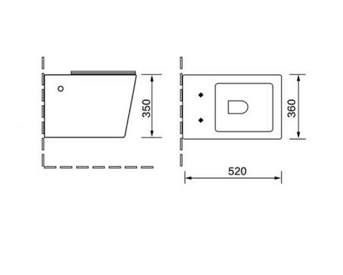 Унитаз Vincea Q-Line VT1-12G1B подвесной Черный Золотой с сиденьем Микролифт