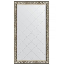 Зеркало Evoform Exclusive-G Floor 205х115 с гравировкой в багетной раме - Барокко серебро 106 мм