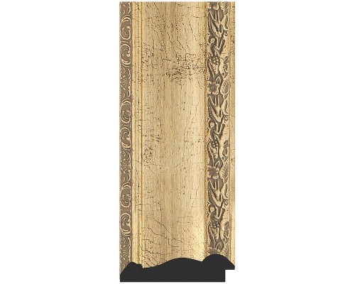 Зеркало Evoform Exclusive-G 137х82 BY 4256 с гравировкой в багетной раме - Состаренное серебро с орнаментом 120 мм