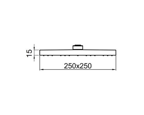 Верхний душ Webert AC1012345BRASS никель