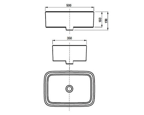Раковина-чаша Roca Mila 50 32700B000 Белая