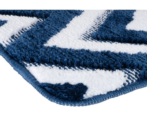 Коврик для ванной Fixsen River темно-синий 50х80. FX-5004M