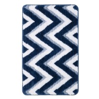 Коврик для ванной Fixsen River темно-синий 50х80. FX-5004M