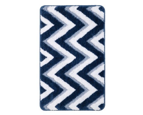 Коврик для ванной Fixsen River темно-синий 50х80. FX-5004M