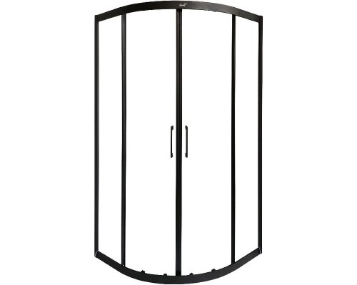 Душевой уголок Cerutti SPA Viva 100x100 VIVA100B 8412 профиль Черный стекло прозрачное