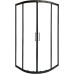 Душевой уголок Cerutti SPA Viva 100x100 VIVA100B 8412 профиль Черный стекло прозрачное