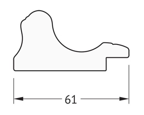 Зеркало Evoform Definite 74х54 BY 0798 в багетной раме - Золотой акведук 61 мм
