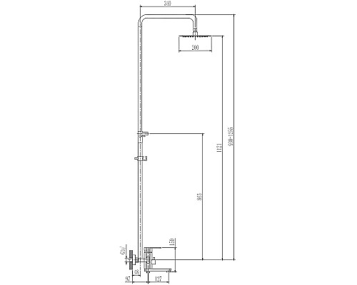 Душевая система Haiba HB24806 Хром