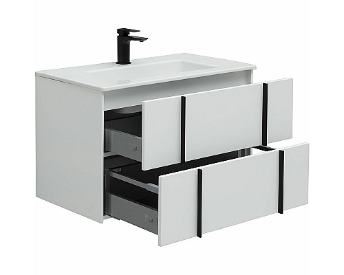 Тумба под раковину Allen Brau Reality 80 1.32005.WM подвесная Белая матовая