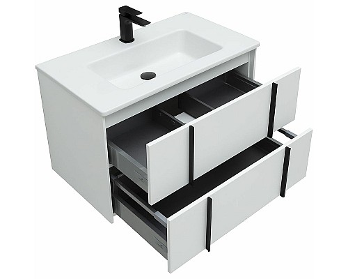 Тумба под раковину Allen Brau Reality 80 1.32005.WM подвесная Белая матовая