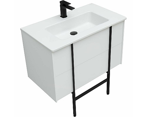 Тумба под раковину Allen Brau Reality 80 1.32005.WM подвесная Белая матовая