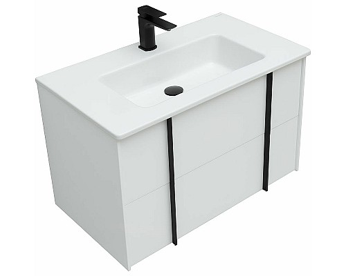 Тумба под раковину Allen Brau Reality 80 1.32005.WM подвесная Белая матовая