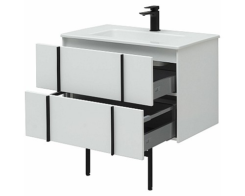 Тумба под раковину Allen Brau Reality 80 1.32005.WM подвесная Белая матовая