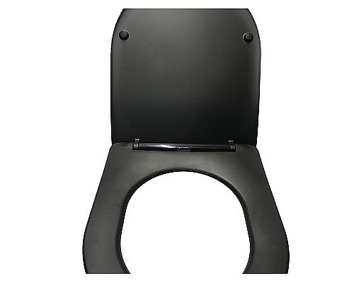 Унитаз CeramaLux B2330-1MB подвесной Черный матовый с сиденьем Микролифт