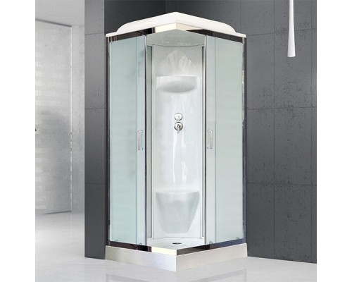Душевая кабина Royal Bath HP 80х80 стекло матовое задняя стенка Белая