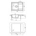 Кухонная мойка Lemark Imandra 640 9910019 Антрацит