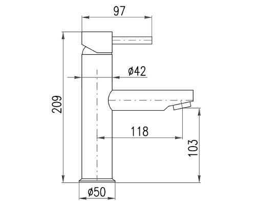 Смеситель для раковины Rav Slezak Seina SE928.5CMAT Черный матовый